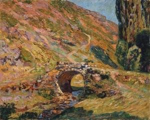 Armand Guillaumin - Bridge in the Mountains