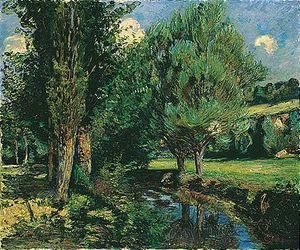 Armand Guillaumin - Trees by a river