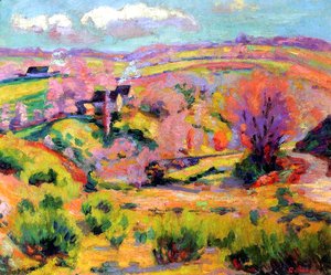 Armand Guillaumin - Landscape of Creuse at spring