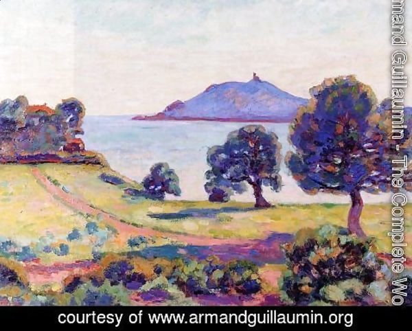 Armand Guillaumin - Agay  The Chateau And The Signal Tower