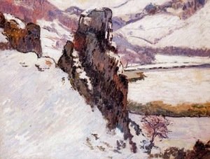 Armand Guillaumin - Landscape   The Creuse In The Snow