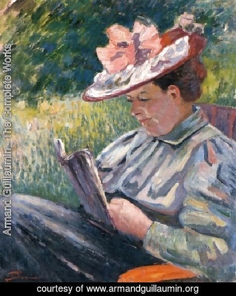 Madame Guillaumin Reading In The Garden