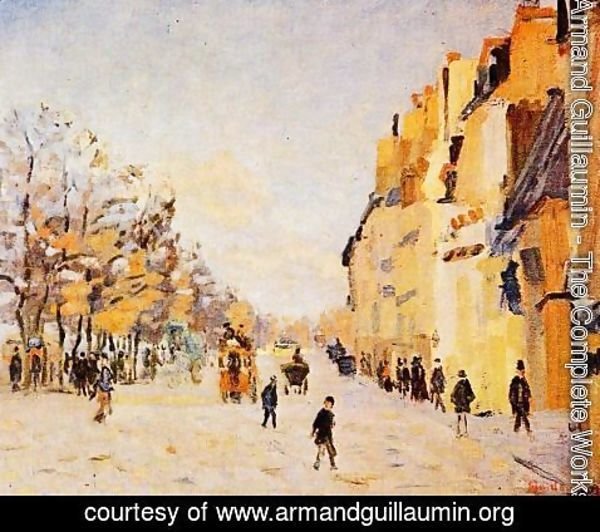 Armand Guillaumin - Quai De Bercy   Snow Effect Aka Paris  Quai De Bercy  Effet De Neige