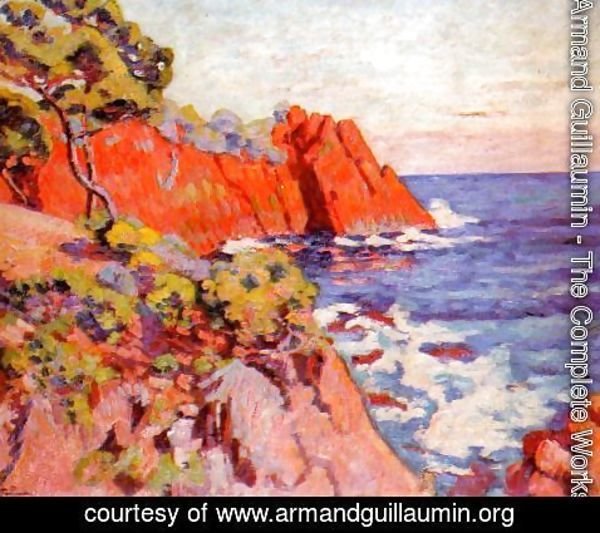 Armand Guillaumin - Rocks On The Coast At Agay