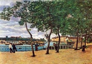 Armand Guillaumin - The Seine At Paris Aka Quai De La Rapee