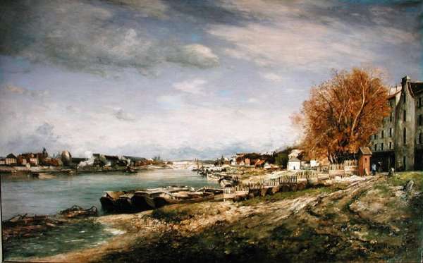 The old quay at Bercy, Paris, 1880 by Armand Guillaumin