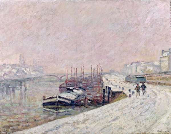 Snow in Rouen by Armand Guillaumin
