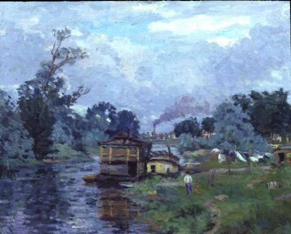 River Landscape by Armand Guillaumin