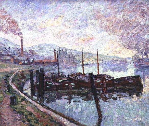 Coal Barges by Armand Guillaumin