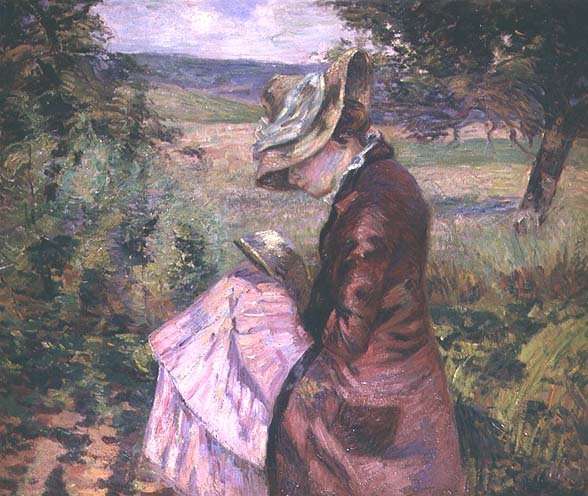 Madame Guillaumin reading, c.1887 by Armand Guillaumin