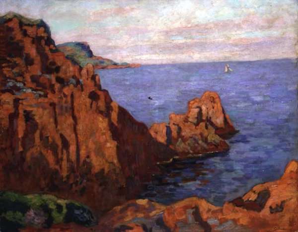 The Red Rocks, c.1910 by Armand Guillaumin
