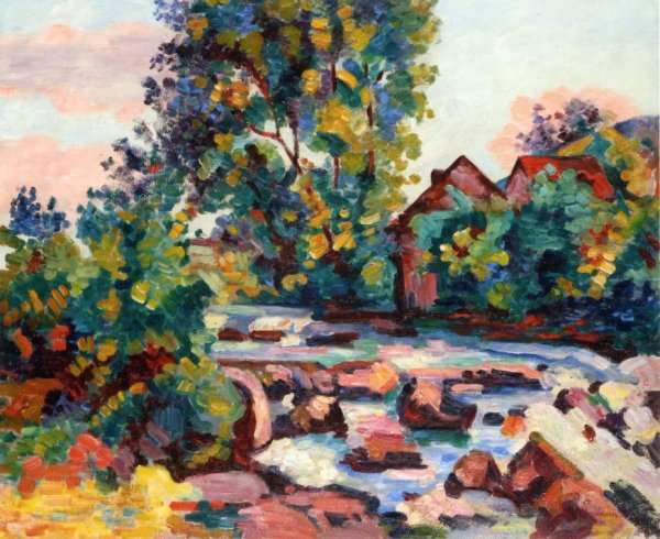 The Lock at Bouchardon by Armand Guillaumin