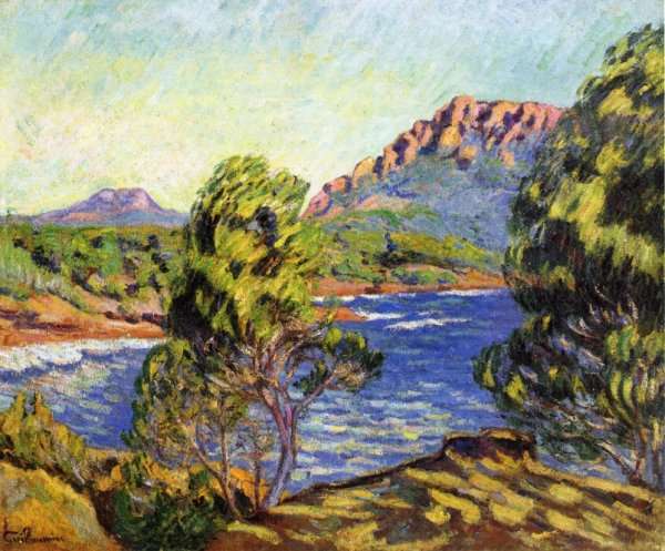 Agay,  the Bay during the Mistral by Armand Guillaumin