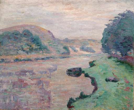 Brouillard sur la Creuse, rocher de l'Echo by Armand Guillaumin