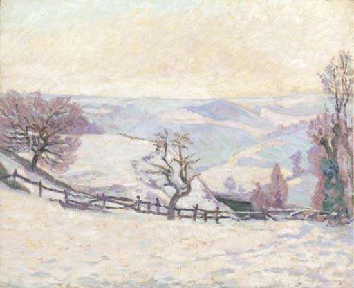 Gelee blanche au Puy Barriou, Crozant by Armand Guillaumin