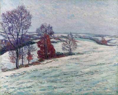 La neige  Crozant by Armand Guillaumin