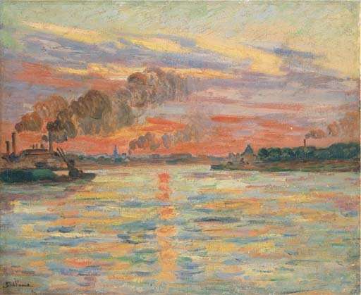Les Forges d'Ivry, confluent de la Seine et de la Marne by Armand Guillaumin