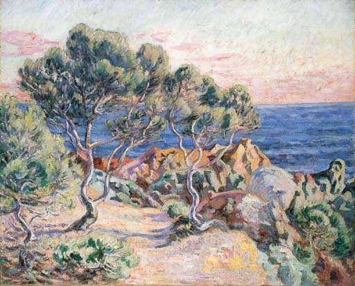 Les rochers a Agay by Armand Guillaumin