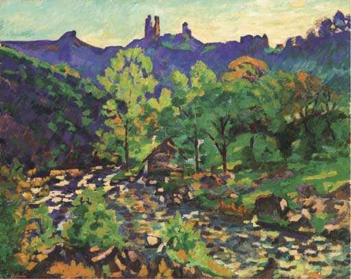 Les ruines du chateau, Crozant by Armand Guillaumin