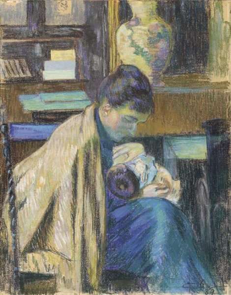 Madame Guillaumin avec Madeleine by Armand Guillaumin