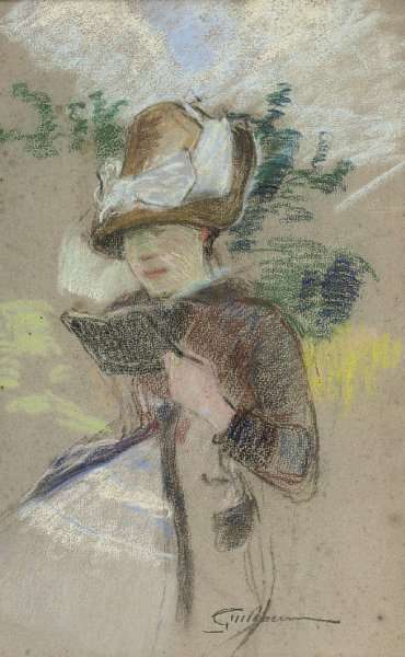 Madame Guillaumin lisant by Armand Guillaumin