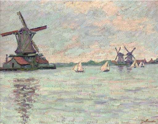 Moulins en Hollande by Armand Guillaumin