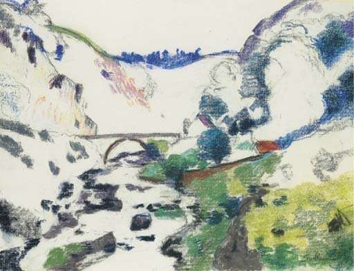Pont sur la Sedelle eA‚A  Crozant by Armand Guillaumin