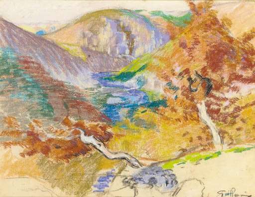 Vue du Mont St Sauveur by Armand Guillaumin