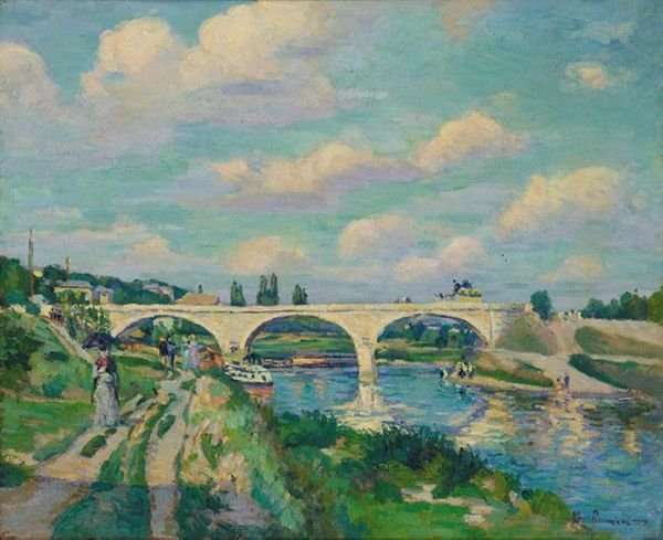 Port Sur L'Oise A Compiegne by Armand Guillaumin