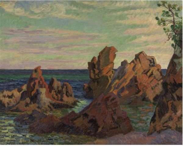 Les Rochers De L'Ile Besse by Armand Guillaumin