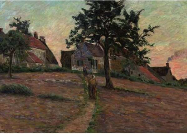 Chemin A Damiette, Soleil Couchant by Armand Guillaumin