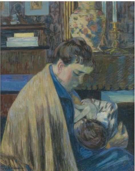 Mere Et Enfant by Armand Guillaumin