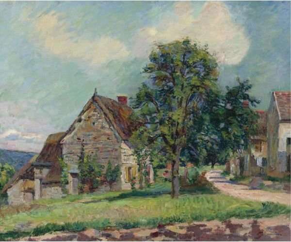 Village De Damiette by Armand Guillaumin