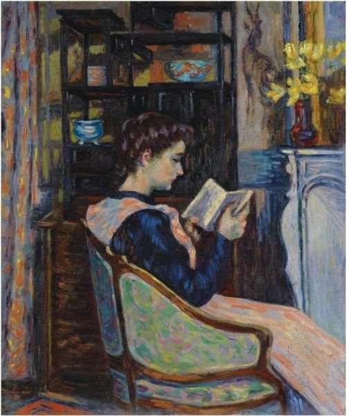Mademoiselle Guillaumin Lisant by Armand Guillaumin