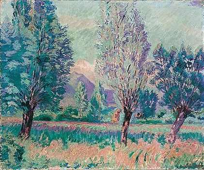 Pontchara - les peupliers by Armand Guillaumin