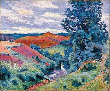 La vallee de la creuse et le puy barriou 2 by Armand Guillaumin