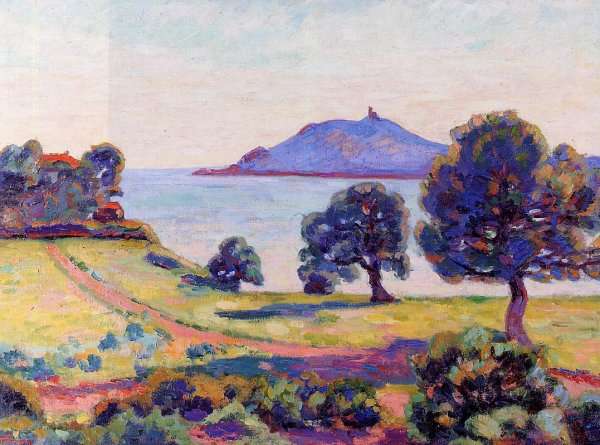 Agay The Chateau And The Signal Tower by Armand Guillaumin