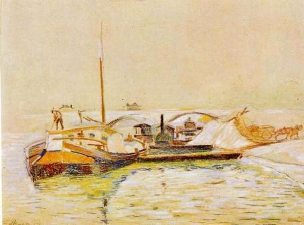 Barge by Armand Guillaumin