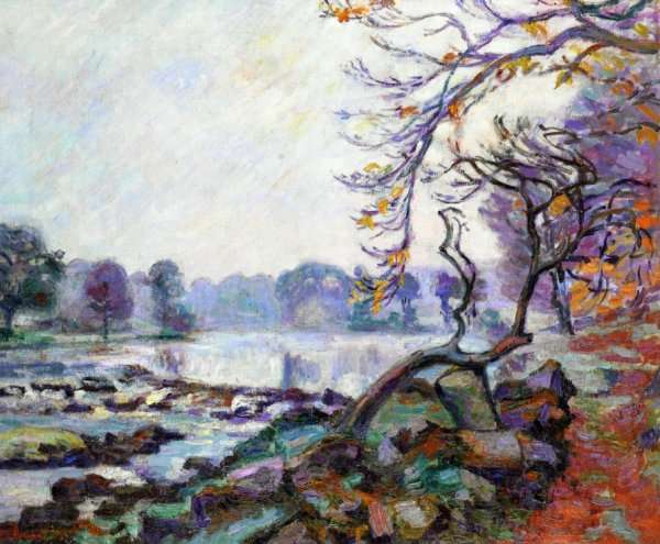 Dam At Genetin  Crozant by Armand Guillaumin