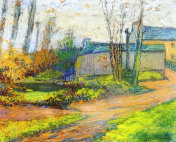Landscape With Small Houses by Armand Guillaumin