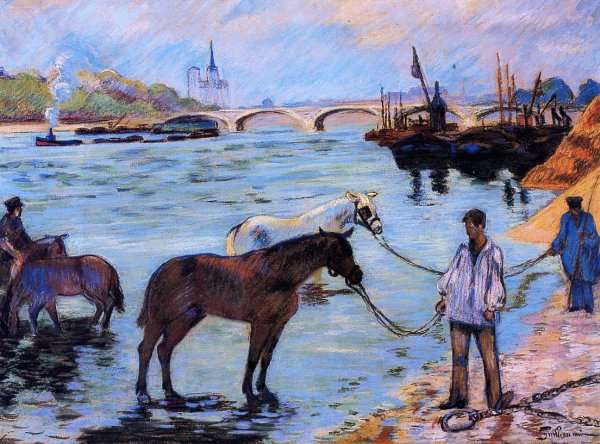 Le Quai De Bercy by Armand Guillaumin