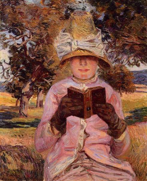 Madame Guillaumin Reading by Armand Guillaumin