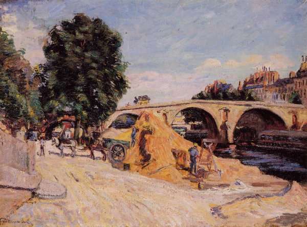 Pont Marie From The Quai D Anjou by Armand Guillaumin