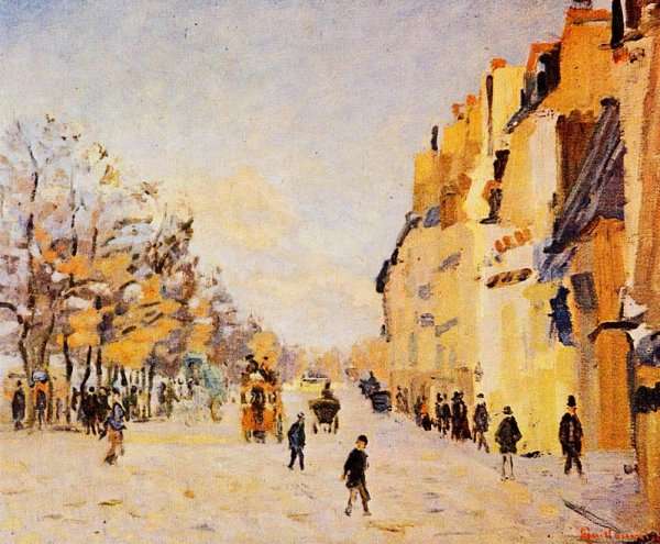 Quai De Bercy   Snow Effect Aka Paris  Quai De Bercy  Effet De Neige by Armand Guillaumin