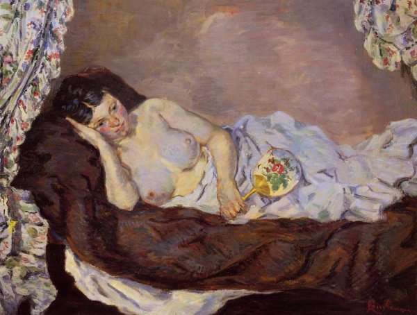 Reclining Nude by Armand Guillaumin