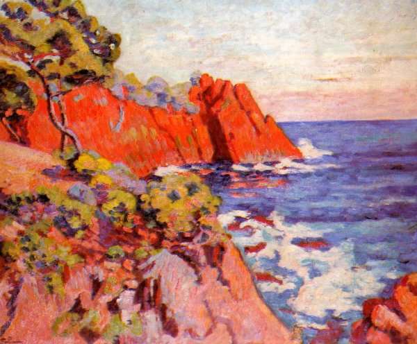 Rocks On The Coast At Agay by Armand Guillaumin
