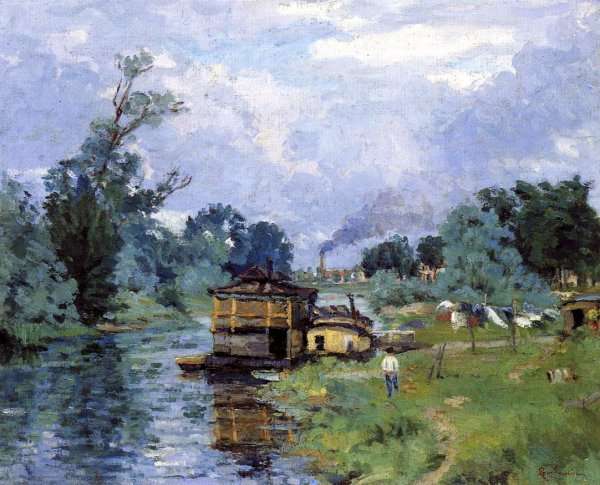 The Banks Of The River2 by Armand Guillaumin