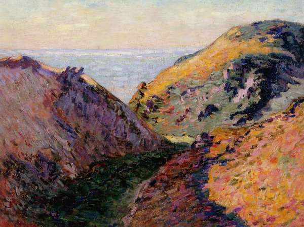 The Lude Valley At Carolles by Armand Guillaumin