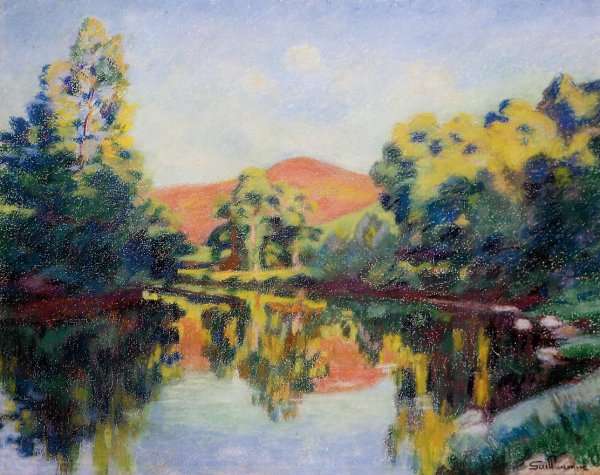 The Pink Mountain by Armand Guillaumin