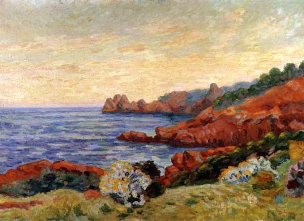 The Red Rocks At Agay by Armand Guillaumin